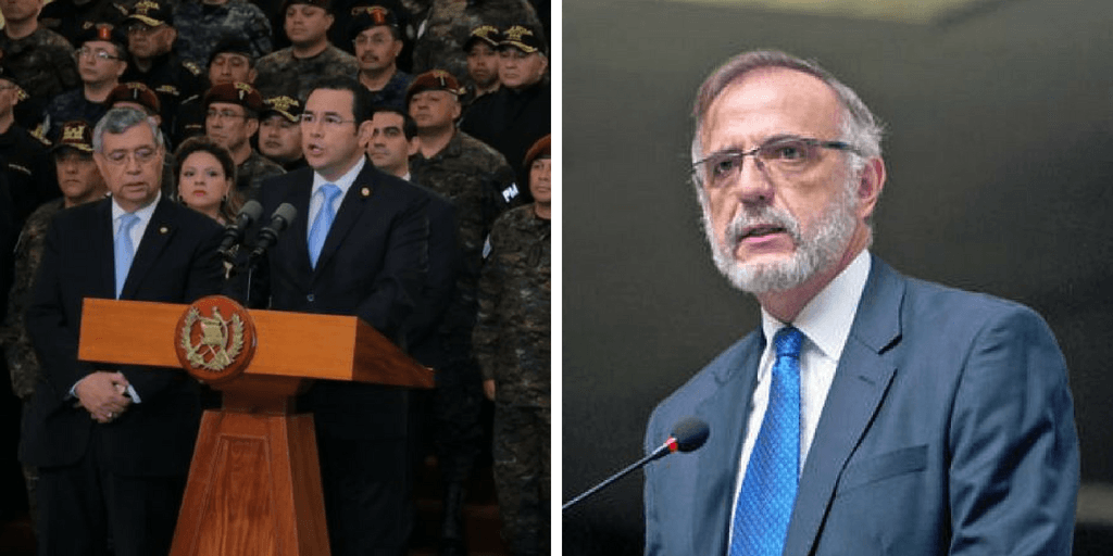Jimmy Morales defiende la institucionalidad de Guatemala no renovando mandato de CICIG